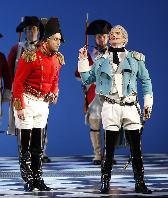 As Police Sergeant in  Il Barbiere di Siviglia. Yaroslav Abaimov as Count Almaviva.Photo by Damir Yusupov.